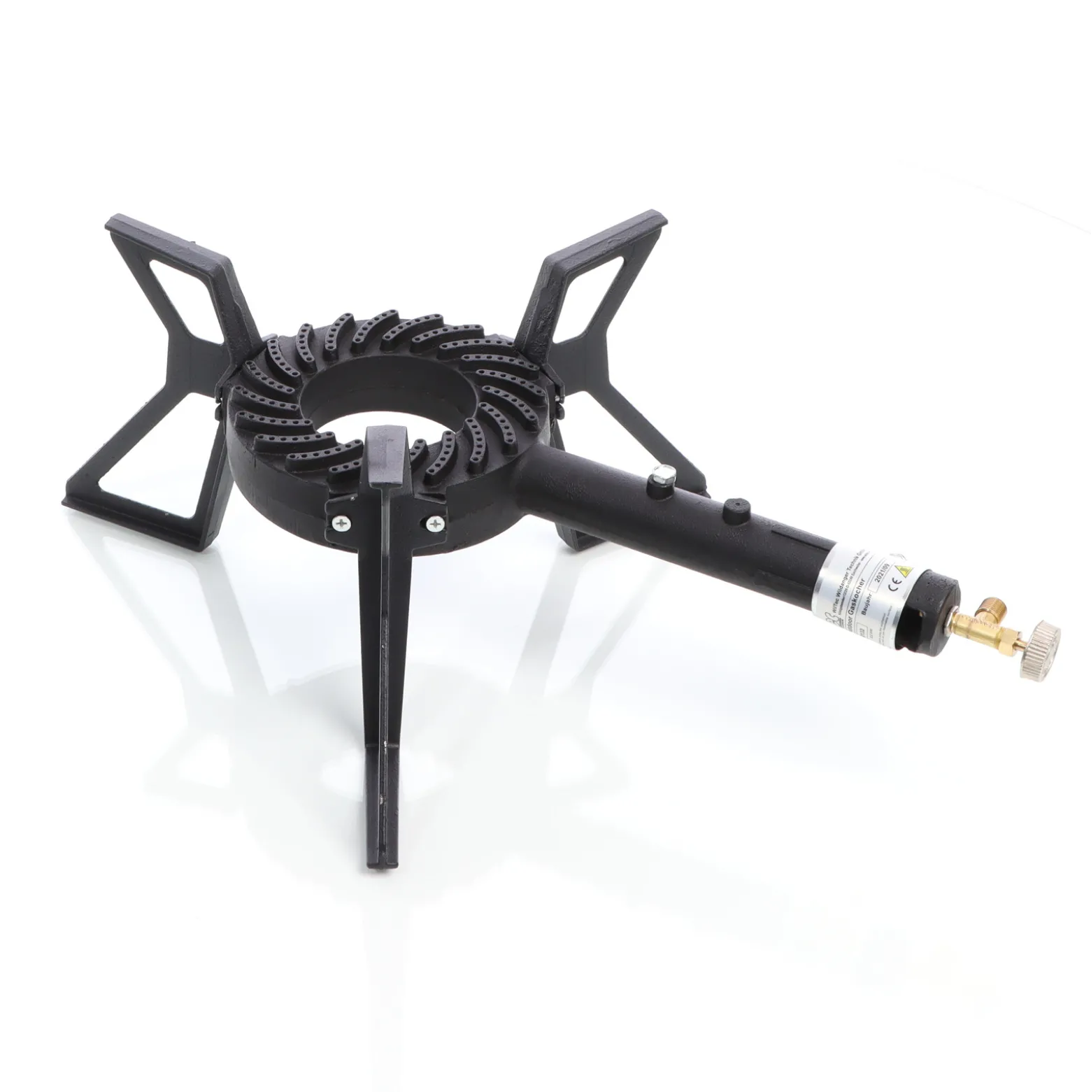 XPOtool Gaskocher Set max. 8 kW mit Gasdruckregler 50 mbar DE und Gasschlauch 1,5 m für Outdoor und Camping Gas Campingkocher