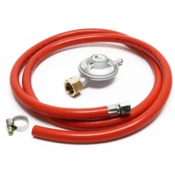XPOtool Gaskocher Set max. 8 kW mit Gasdruckregler 28 mbar IT und Gasschlauch 1,5 m für Outdoor und Camping Gas Campingkocher