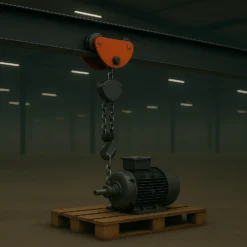 XPOtool HD Laufkatze bis 1000 kg, 75-125 mm Flanschbreite, Handfahrwerk für Kran, Rollfahrwerk stufenlos justierbar