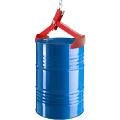 XPOtool Hebeklemme für stehende Fässer bis 210 l oder 500 kg und Ø20-65 cm – Fasszange vertikal, Trommelheber, Fasskralle