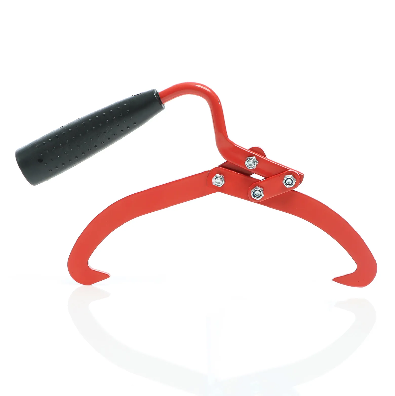 XPOtool Holzzange 340x150x30 mm bis 75kg, Handpackzange als Verladehilfe für Rundhölzer bis Ø19cm, Greifer mit Handgriff