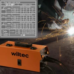 XPOtool IGBT Schweißgerät mit digitales Anzeige 120A, Schweissgerät für MIG, MMA/E-Hand, Flux/Fülldraht WIG/TIG-Schweißen FCAW