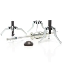 XPOtool Lagerabzieher 15-30 mm, 30-80 mm, 3x Profi Abzieher Satz als Innen Außen Ausdrücker, für Lager, Zahnrad, Riemenscheibe mit Gleithammer