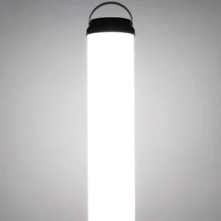 XPOtool LED Tower 100W 360° Ausleuchtung Baustrahler 10.000 Lumen Arbeitsstrahler mit Steckdose