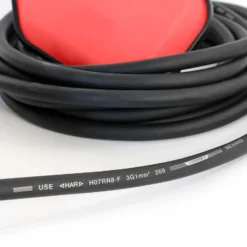 XPOtool Leerpumpschutz für Pumpen, Pegelschalter für Teiche mit 5 m Kabel und Stecker, Schwimmerschalter schwarz-rot