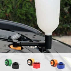 XPOtool Öleinfülltrichter Satz 8-tlg. Einfülltrichter für Motoröl mit Verlängerung und 6 Adaptern, Satz Trichter zum Getriebeölwechsel
