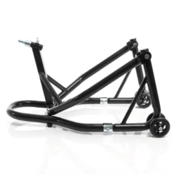 XPOtool Lenkkopf-Montageständer 13-18 mm für Motorrad bis 250 kg inkl. 5 Adapter, Lenkkopfständer für Vorderrad, Motorradständer aus Stahl