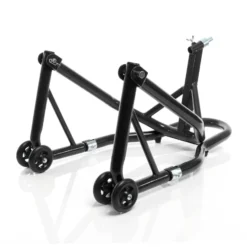 XPOtool Lenkkopf-Montageständer 13-18 mm für Motorrad bis 250 kg inkl. 5 Adapter, Lenkkopfständer für Vorderrad, Motorradständer aus Stahl
