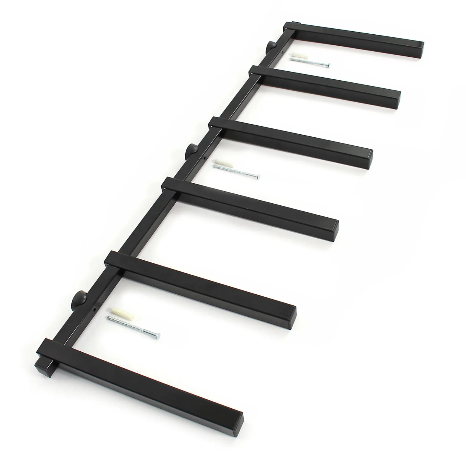 XPOtool Metallregal zur Holzlagerung, 300 x 30 x 1025 mm, Kragarmregal mit 6 Etagen, Schwerlastregal 50 kg pro Ebene in Schwarz