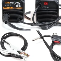 XPOtool MIG100 Inverter Fülldraht Schweißgerät ohne Gas, Schweissgerät mit Drahtvorschub, Flux Fülldraht und IGBT, inklusive Zubehör