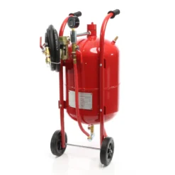XPOtool Mobiles Sandstrahlgerät 38 L, Druckluft Sandstrahler mit Zubehör, zum Rost Entfernen und Farbe Entfernen, Sandstrahlanlage Strahlgerät