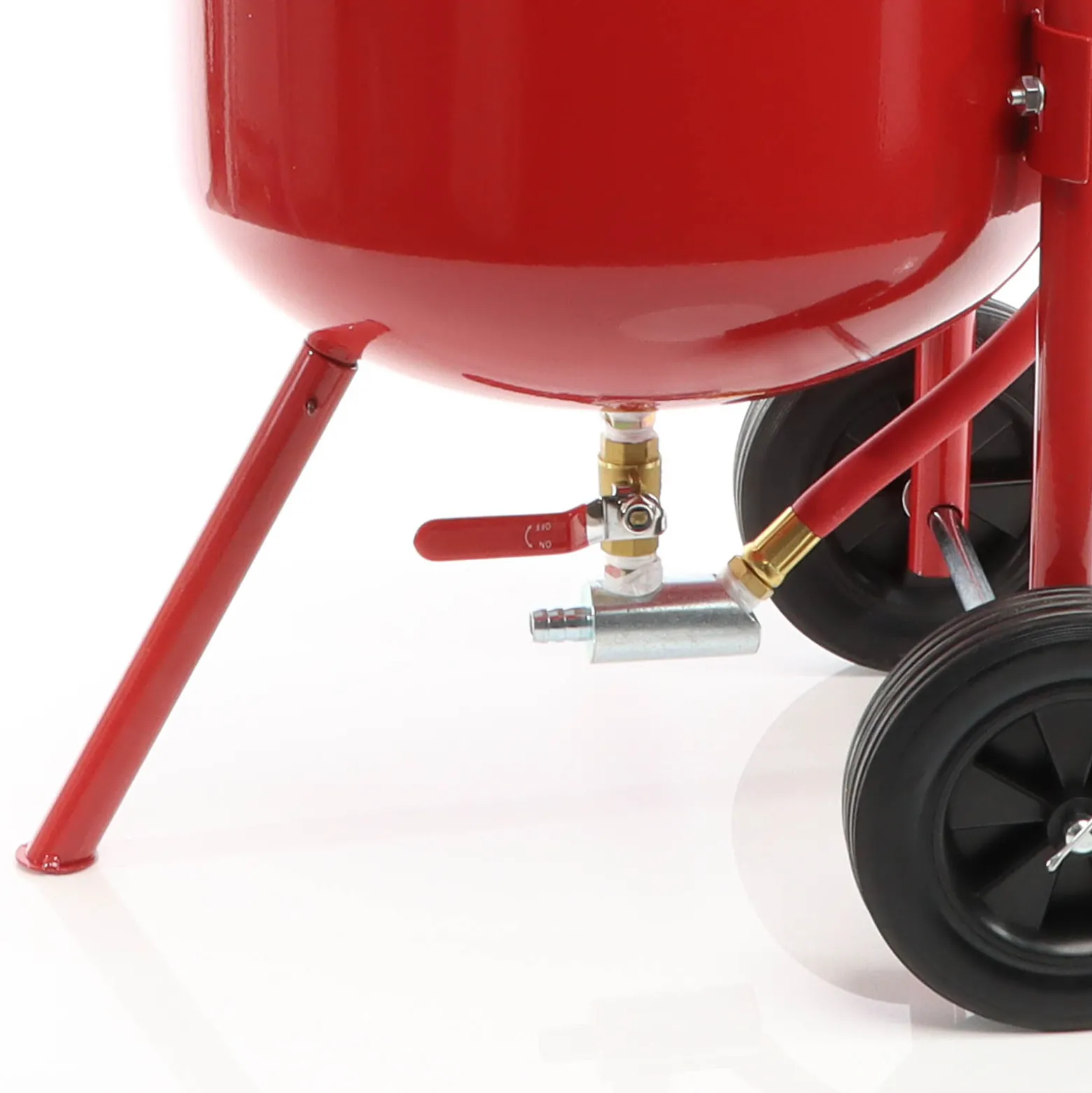 XPOtool Mobiles Sandstrahlgerät 38 L, Druckluft Sandstrahler mit Zubehör, zum Rost Entfernen und Farbe Entfernen, Sandstrahlanlage Strahlgerät