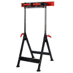 XPOtool Multifunktions-Arbeitsbock mit 4 Funktionen, 83-129 cm hoch, max. 200 kg Traglast, Rollenbock und V-Rollenbock, Klappbock höhenverstellbar