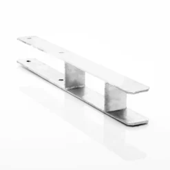 XPOtool Pfostenträger feuerverzinkt 101 x 600mm, H-Anker aus Carbonstahl, Pfostenanker mit Bohrlöchern M10 x 130, Pfostenschuh mit 2 Verstrebungen