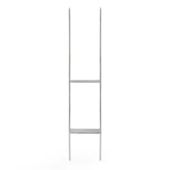 XPOtool Pfostenträger feuerverzinkt 71 x 600mm, H-Anker aus Carbonstahl, Pfostenanker mit Bohrlöchern M10 x 90, Pfostenschuh mit 2 Verstrebungen