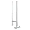 XPOtool Pfostenträger feuerverzinkt 2 Stück 71 x 600mm, H-Anker aus Carbonstahl, Pfostenanker mit Bohrlöchern M10 x 90, Pfostenschuh mit 2 Verstrebungen