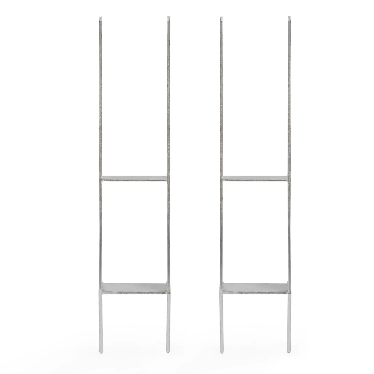XPOtool Pfostenträger feuerverzinkt 101 x 600mm 2 Stück, H-Anker aus Carbonstahl, Pfostenanker mit Bohrlöchern M10 x 130, Pfostenschuh mit 2 Verstrebungen