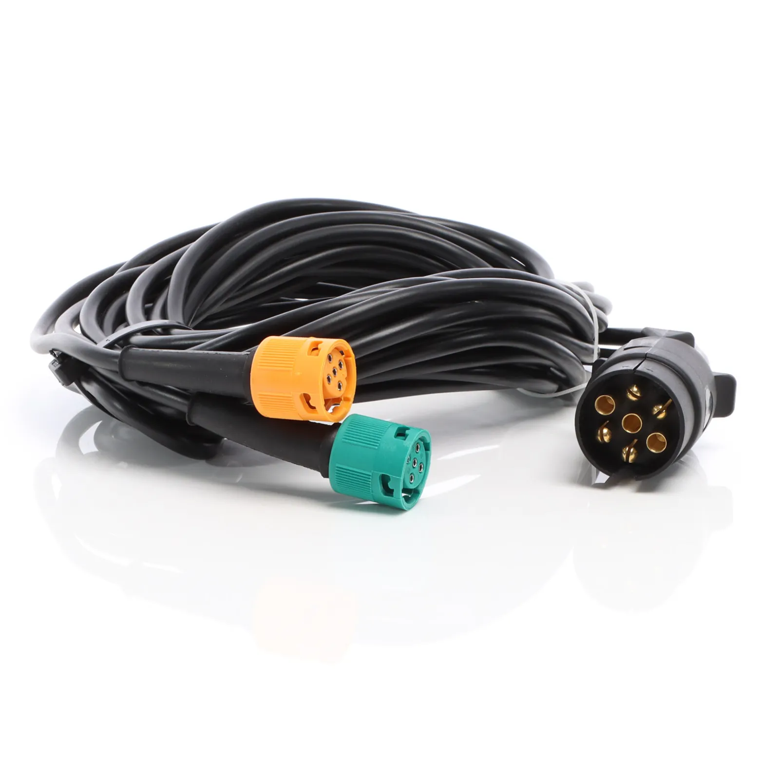 XPOtool 7 Pin Anhänger 5 m Kabel 7-poliges Anhängerkabel für Rückleuchten bei Anhänger und Wohnwagen
