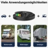 XPOtool 13 Pin Anhänger 5 m Kabel 13-poliges Anhängerkabel für Rückleuchten bei Anhänger und Wohnwagen