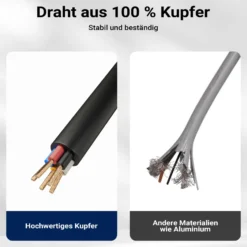 XPOtool 13 Pin Anhänger 5 m Kabel 13-poliges Anhängerkabel für Rückleuchten bei Anhänger und Wohnwagen