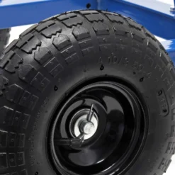XPOtool Plattenkarren bis 200 kg höhenverstellbar, 2 Luftreifen, Stahl Plattenwagen zum Transport großflächiger Platten u. v. m.