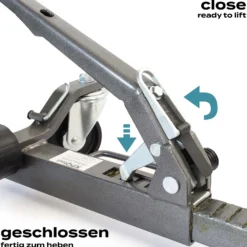 XPOtool Rangierheber 2er Set bis je 566 kg Wagenheber bis 30 cm Reifenbreite Rangierhilfe mit Rollen