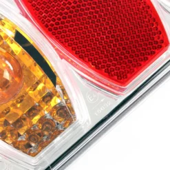 XPOtool Rückleuchten 2er RFS-Tüllenanschluss T.2, Anhänger Beleuchtung 223 x 101 x 53 mm, Anhänger Rückleuchten E4 geprüft