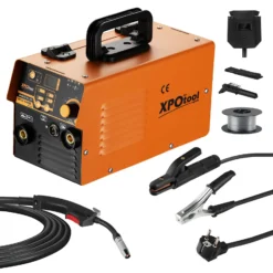XPOtool Schweißgerät Digital IGBT 30-120 A, Inverter Schweißgerät MMA 220 V, mobiles Schweißgerät mit umfangreichem Zubehör, Schweiß Gerät mit LED-Anzeige