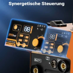 XPOtool Schweißgerät Digital IGBT 30-120 A, Inverter Schweißgerät MMA 220 V, mobiles Schweißgerät mit umfangreichem Zubehör, Schweiß Gerät mit LED-Anzeige