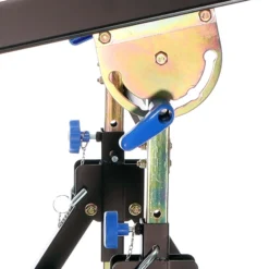 XPOtool Schweißtisch klappbar bis 150 kg aus Stahl, Schweißwagen höhenverstellbar 735-860 mm, Neigung bis 90°, Werkbank, Werkstattwagen mit Ablage