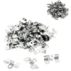 XPOtool Set 50x Edelstahl Clips 8 mm, 60x Sechsrund Schrauben 3,5x20 mm T15 zur Montage von Terrassendiele mit 8 mm Nut