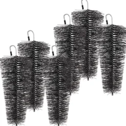 XPOtool Set 6x konische Fallrohrbürste Ø8–12 cm L: 25 cm Laubschutz für Fallrohre als Laubschutz / Marderschutz gegen Verstopfungen