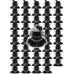 XPOtool Set 50x Stelzlager für Terrassen, 2700kg, 60-138mm, höhenverstellbare Stellfüße für Terrassendielen, Platten und Planken