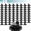 XPOtool Set 80x Stelzlager für Terrassen, 2700kg, 33-64mm, höhenverstellbare Stellfüße für Terrassendielen, Platten und Planken