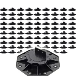 XPOtool Set 90x Stelzlager für Terrassen, 2700kg, 18-28mm, höhenverstellbare Stellfüße für Terrassendielen, Platten und Planken
