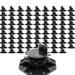 XPOtool Set 90x Stelzlager für Terrassen, 2700kg, 33-64mm, höhenverstellbare Stellfüße für Terrassendielen, Platten und Planken