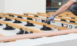 XPOtool Set 80x Stelzlager für Terrassen, 2700kg, 60-138mm, höhenverstellbare Stellfüße für Terrassendielen, Platten und Planken