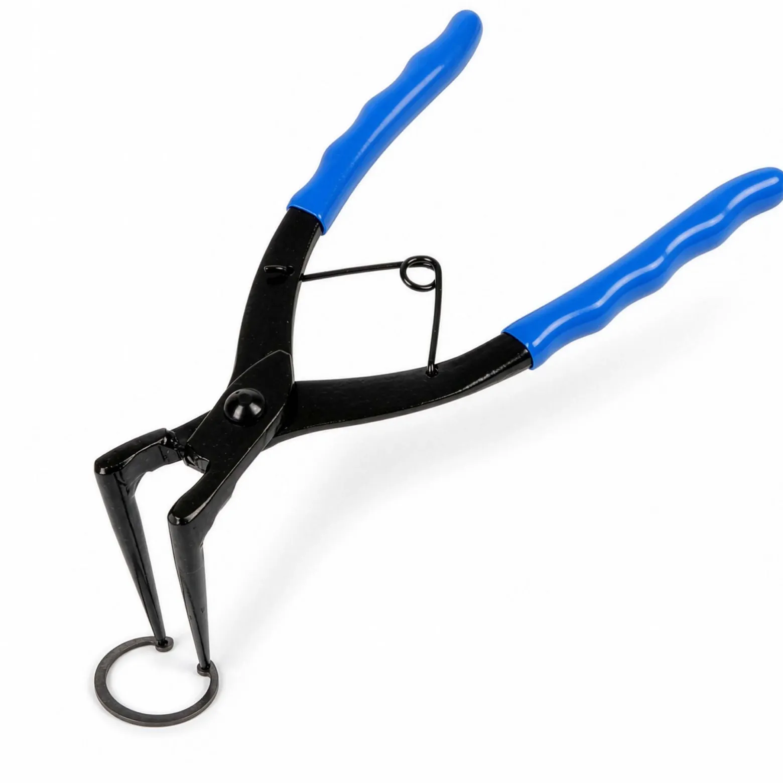 XPOtool Sprengring Zange 90° Winkel, 65 mm lange Spitzen, Seegeringzange aus Carbonstahl für Innenringe Innensprengringe, Sicherungszange mit rutschfestem Griff