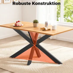 XPOtool Tischbeine aus Stahl Spidergestell 71x78x150cm in Schwarz Tischkufen Tischgestell Tischuntergestell mit Spider-Profil
