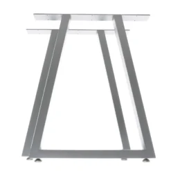 XPOtool Tischbeine 2er Set aus Stahl 60x72cm Grau in Trapez-Form Industrial Vierkantrohr Tischkufen Tischgestell Tischuntergestell
