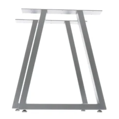 XPOtool Tischbeine 2er Set aus Stahl 60x72cm Grau in Trapez-Form Industrial Vierkantrohr Tischkufen Tischgestell Tischuntergestell