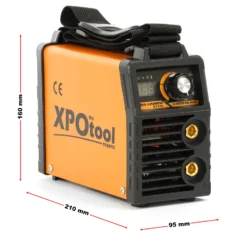XPOtool Tragbares MMA Elektroden Schweißgerät 20-120A IGBT Inverter, E-Hand Schweißgerät mit Zubehör, Schweissgerät mit Arc-force-, Hot-start- und Anti-stick-Funktion