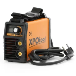 XPOtool Tragbares MMA Elektroden Schweißgerät 20-120A IGBT Inverter, E-Hand Schweißgerät mit Zubehör, Schweissgerät mit Arc-force-, Hot-start- und Anti-stick-Funktion