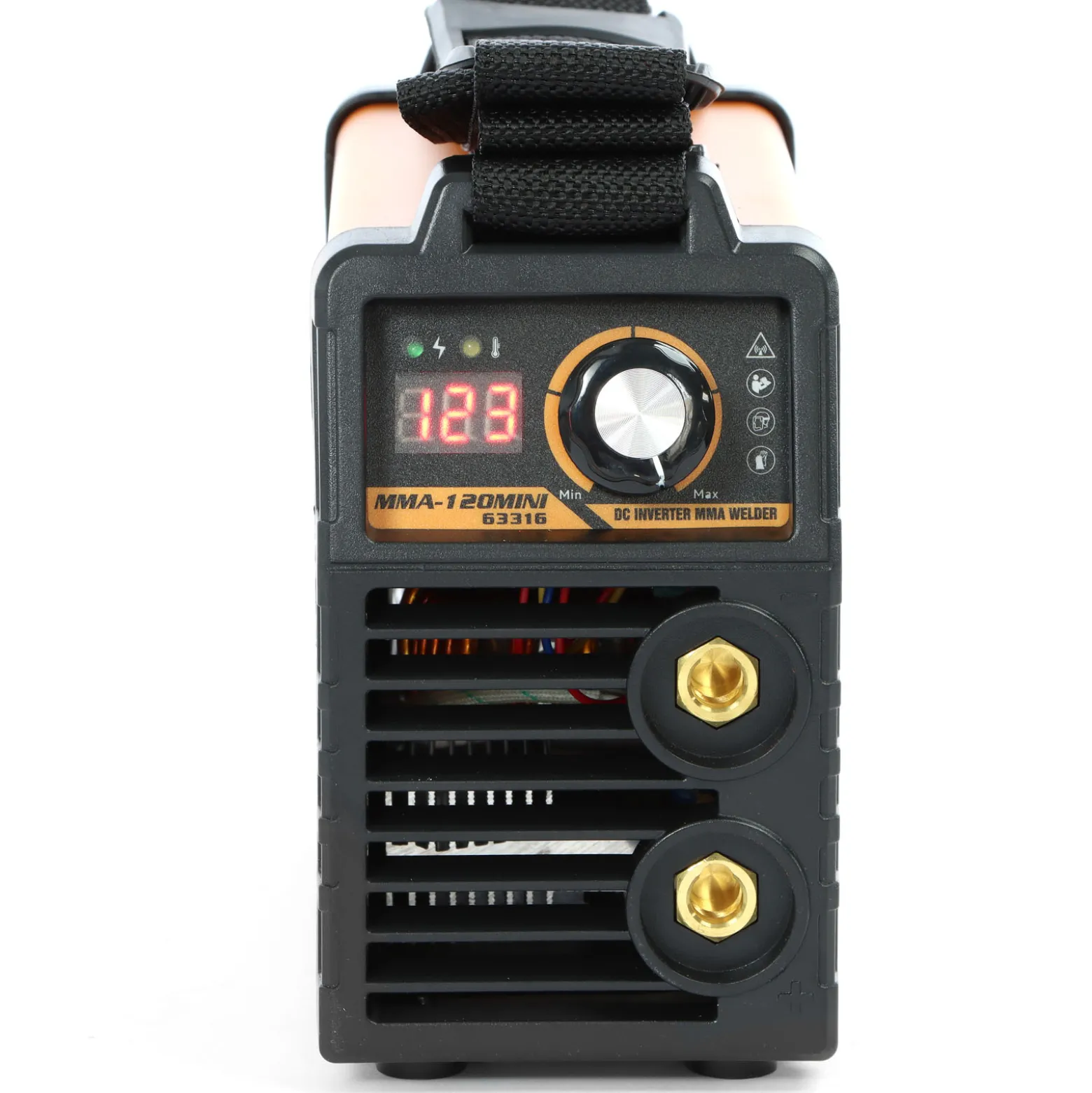 XPOtool Tragbares MMA Elektroden Schweißgerät 20-120A IGBT Inverter, E-Hand Schweißgerät mit Zubehör, Schweissgerät mit Arc-force-, Hot-start- und Anti-stick-Funktion