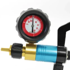 XPOtool Vakuum- und Druckpumpen Satz, -2-4 bar, mit 63,5 mm Manometer, manueller Bremsenentlüfter, Prüfgerät für Unterdruck Überdruck