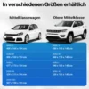 XPOtool Vollgarage für Auto Größe L 482x178x119cm Schutz vor Hagel, wasserdicht, lackschonend, Autoabdeckung mit Luftschlitzen, Reflektoren, Spanngurten