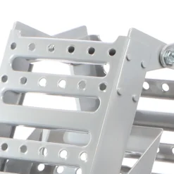 XPOtool 2x Auffahrrampe max. 800 kg 3-fach klappbar 195,5 cm für Motorrad ATV Quad, Stahl Auffahrschiene faltbar, Verladerampe rutschsicher