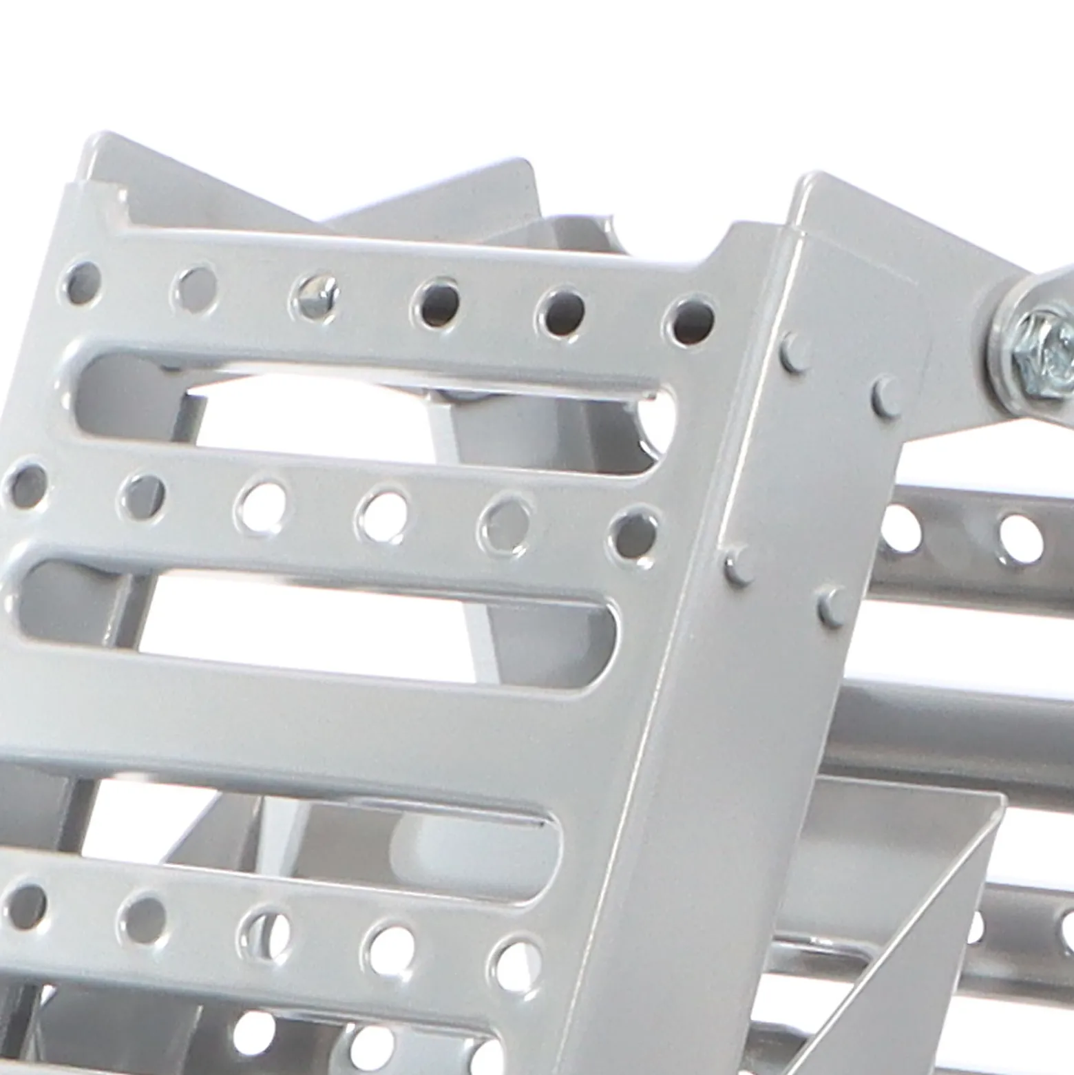 XPOtool 2x Auffahrrampe max. 800 kg 3-fach klappbar 195,5 cm für Motorrad ATV Quad, Stahl Auffahrschiene faltbar, Verladerampe rutschsicher