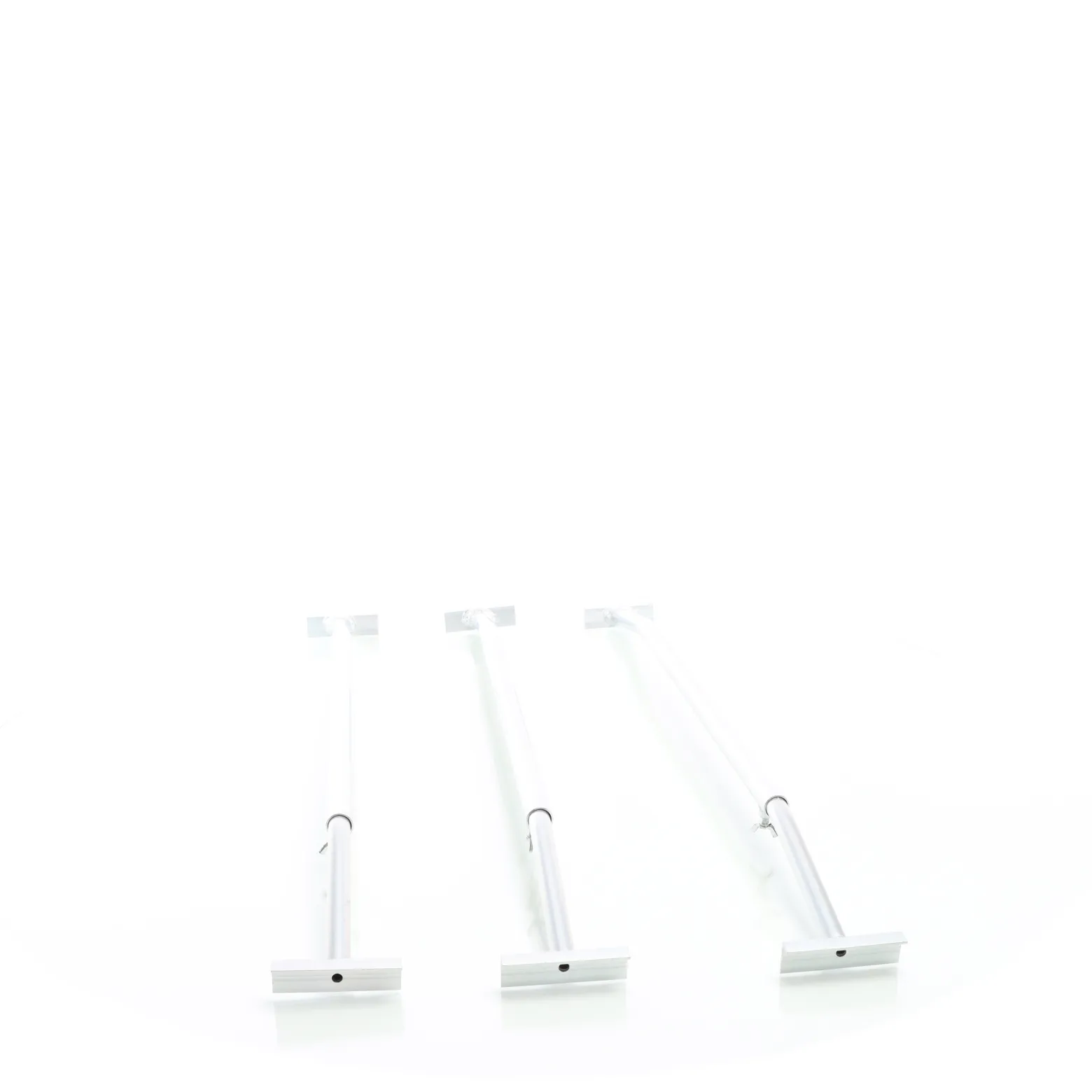 XPOtool 3x Flachplanenbügel für Anhänger 100-145 cm, verstellbare Aluminiumbügel für Anhängerplanen, Planenspanner für Flachplanen