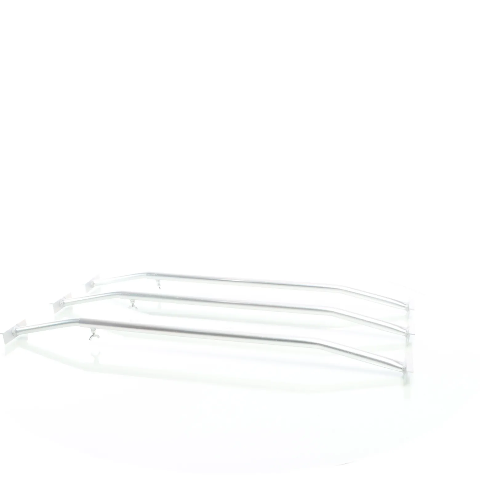 XPOtool 3x Flachplanenbügel für Anhänger 100-145 cm, verstellbare Aluminiumbügel für Anhängerplanen, Planenspanner für Flachplanen